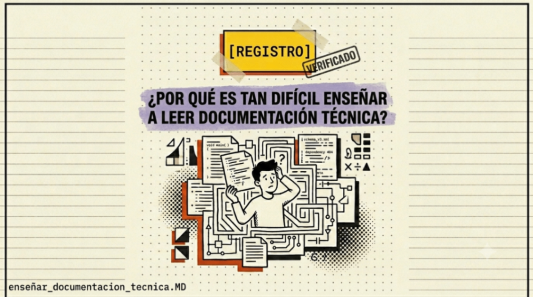 ¿POR QUÉ ES TAN DIFÍCIL ENSEÑAR A LEER DOCUMENTACIÓN TÉCNICA?