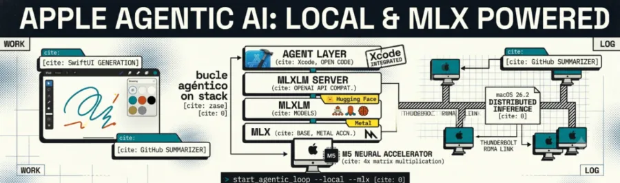 Apple a mejorado la inteligencia artificial local con MLX