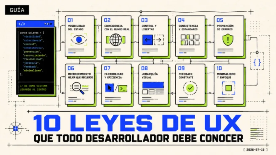 10 Leyes de UX que Todo Desarrollador Debe Conocer